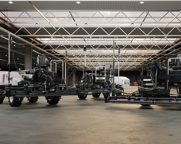 Somero compact boom warehouse for machinery